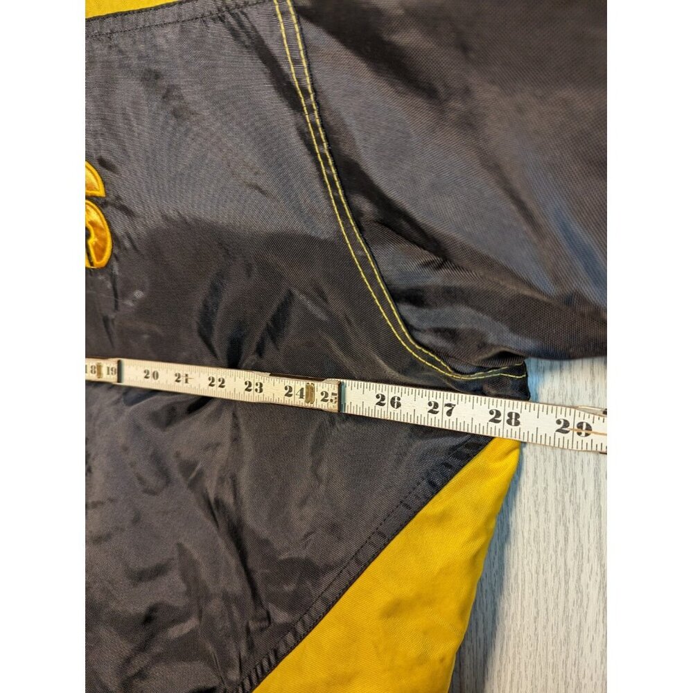 Distressed Pittsburgh Steelers Pullover Windbreaker NFL Men's 2XL Reversible - Picture 9 of 13